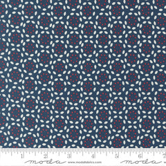 Vintage Navy Petals Yardage by Sweetwater for Moda Fabrics