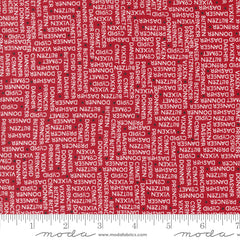 On Dasher Red The Herd Yardage by Sweetwater for Moda Fabrics