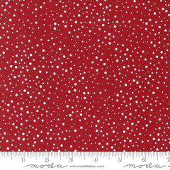 On Dasher Red Snowballs Yardage by Sweetwater for Moda Fabrics