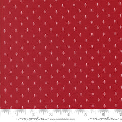 On Dasher Red Tiny Trees Yardage by Sweetwater for Moda Fabrics