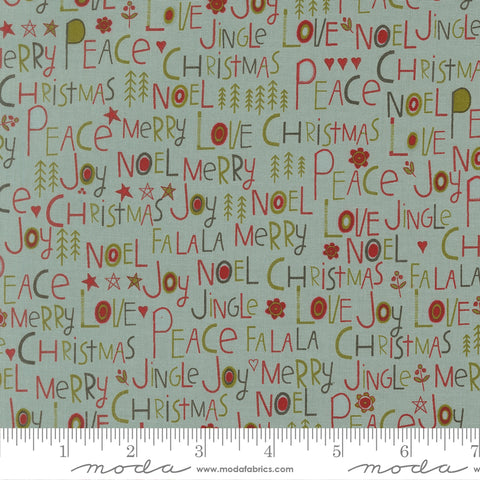 Chilly Storm Peace Love Joy Yardage by Sweetwater for Moda Fabrics