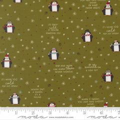 Chilly Pine Mr Penguin Yardage by Sweetwater for Moda Fabrics