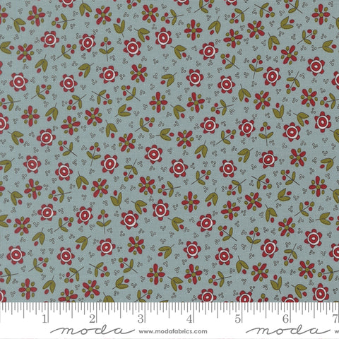 Chilly Storm Christmas Flowers Yardage by Sweetwater for Moda Fabrics