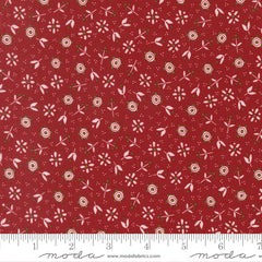 Chilly Red Christmas Flowers Yardage by Sweetwater for Moda Fabrics