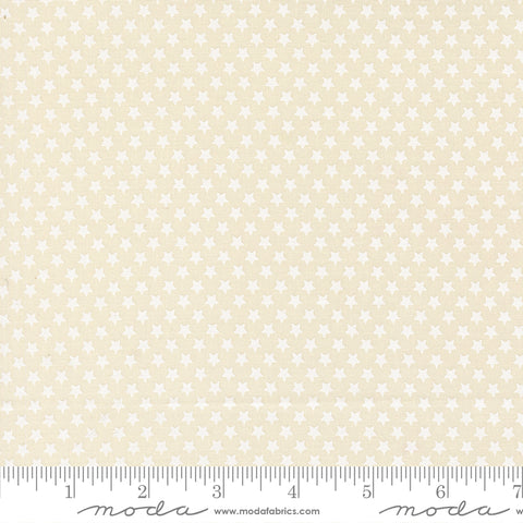 Chilly Vanilla White Star Bright Yardage by Sweetwater for Moda Fabrics