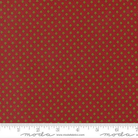 Chilly Red Star Bright Yardage by Sweetwater for Moda Fabrics