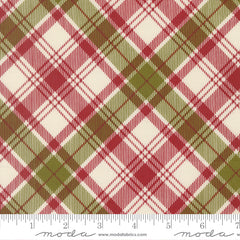 Chilly Red Christmas Plaid Yardage by Sweetwater for Moda Fabrics