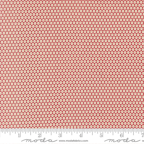Chilly Red Snowball Yardage by Sweetwater for Moda Fabrics