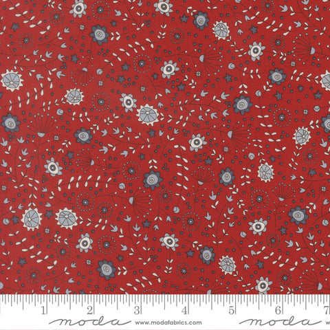 Independence Day Red The Meadow Yardage by Sweetwater for Moda Fabrics