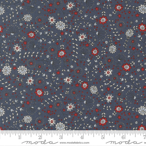 Independence Day Indigo The Meadow Yardage by Sweetwater for Moda Fabrics