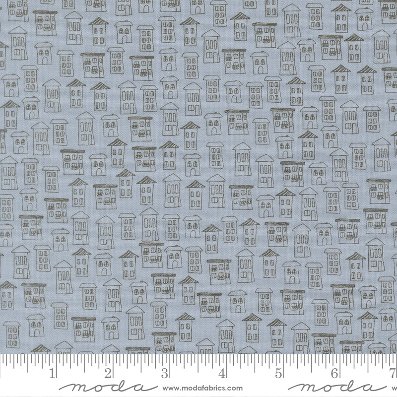 Independence Day Splash American Houses Yardage by Sweetwater for Moda Fabrics