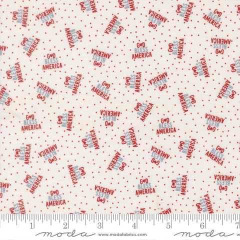 Independence Day Vanilla God Bless America Yardage by Sweetwater for Moda Fabrics