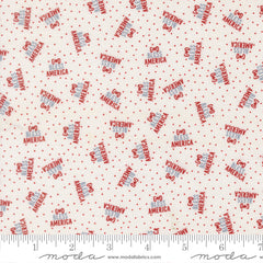 Independence Day Vanilla God Bless America Yardage by Sweetwater for Moda Fabrics