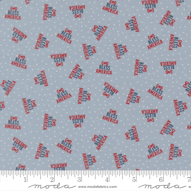 Independence Day Splash God Bless America Yardage by Sweetwater for Moda Fabrics
