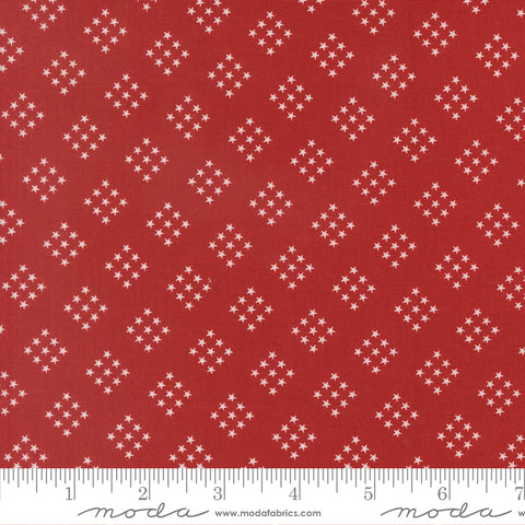 Independence Day Red Stars Yardage by Sweetwater for Moda Fabrics