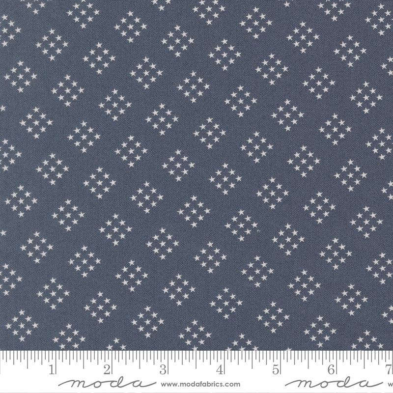 Independence Day Indigo Stars Yardage by Sweetwater for Moda Fabrics