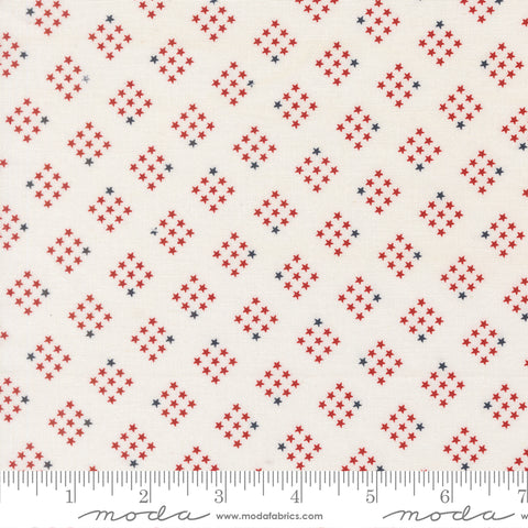 Independence Day Vanilla Stars Yardage by Sweetwater for Moda Fabrics