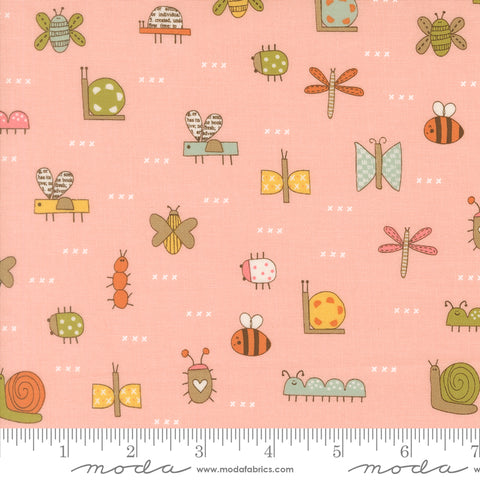 Bug Collector Blush The Bugs Yardage by Sweetwater for Moda Fabrics