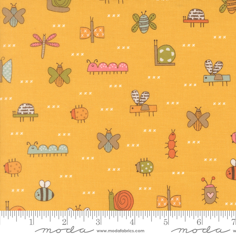 Bug Collector Sunshine The Bugs Yardage by Sweetwater for Moda Fabrics