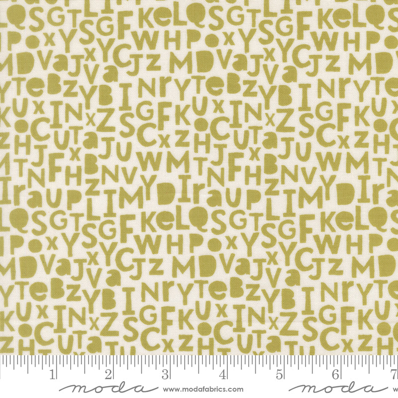 Bug Collector Leaf Alphabet Yardage by Sweetwater for Moda Fabrics