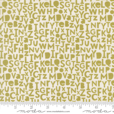 Bug Collector Leaf Alphabet Yardage by Sweetwater for Moda Fabrics