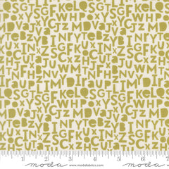 Bug Collector Leaf Alphabet Yardage by Sweetwater for Moda Fabrics