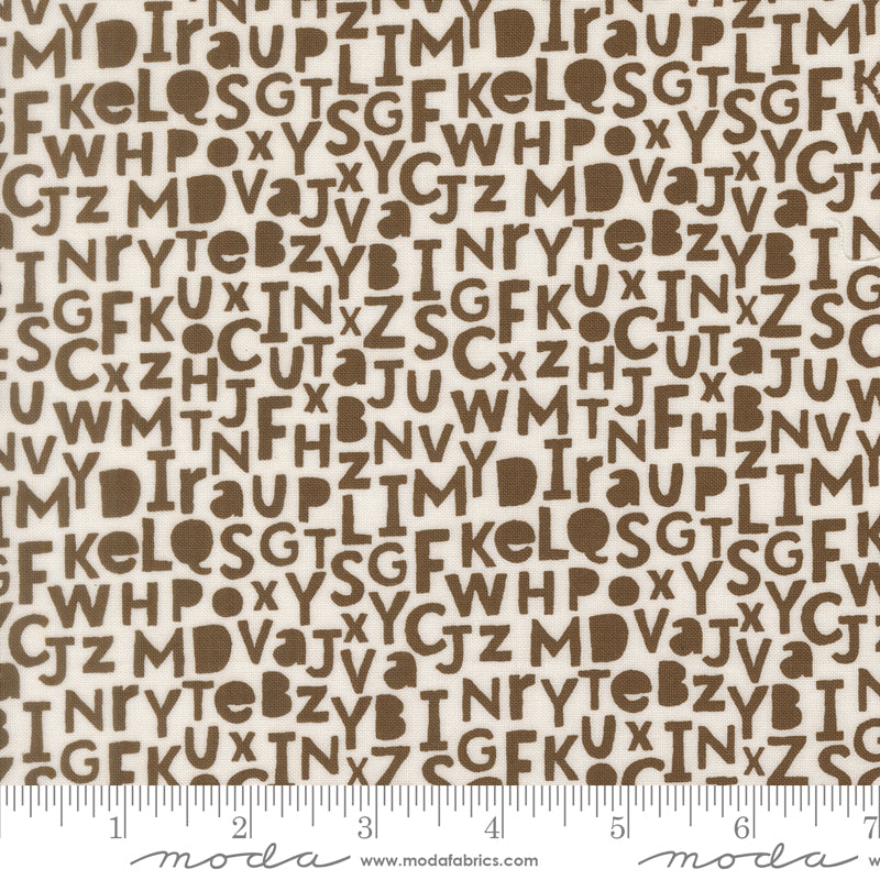 Bug Collector Dirt Alphabet Yardage by Sweetwater for Moda Fabrics