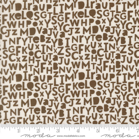 Bug Collector Dirt Alphabet Yardage by Sweetwater for Moda Fabrics