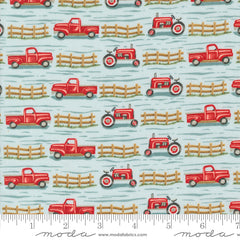 Willow's Farm Sky Trucks & Tractors Yardage by Deb Strain for Moda Fabrics