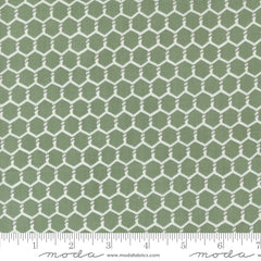 Willow's Farm Sage Chickenwire Yardage by Deb Strain for Moda Fabrics