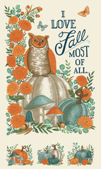 I Love Fall Most Of All Warm White Panel by Deb Strain for Moda Fabrics