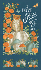 I Love Fall Most Of All Harvest Night Panel by Deb Strain for Moda Fabrics