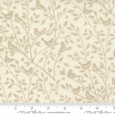 Family Tree Warm White Birds & Branches Yardage by Deb Strain for Moda Fabrics