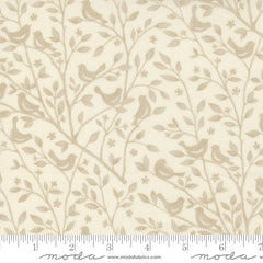 Family Tree Warm White Birds & Branches Yardage by Deb Strain for Moda Fabrics