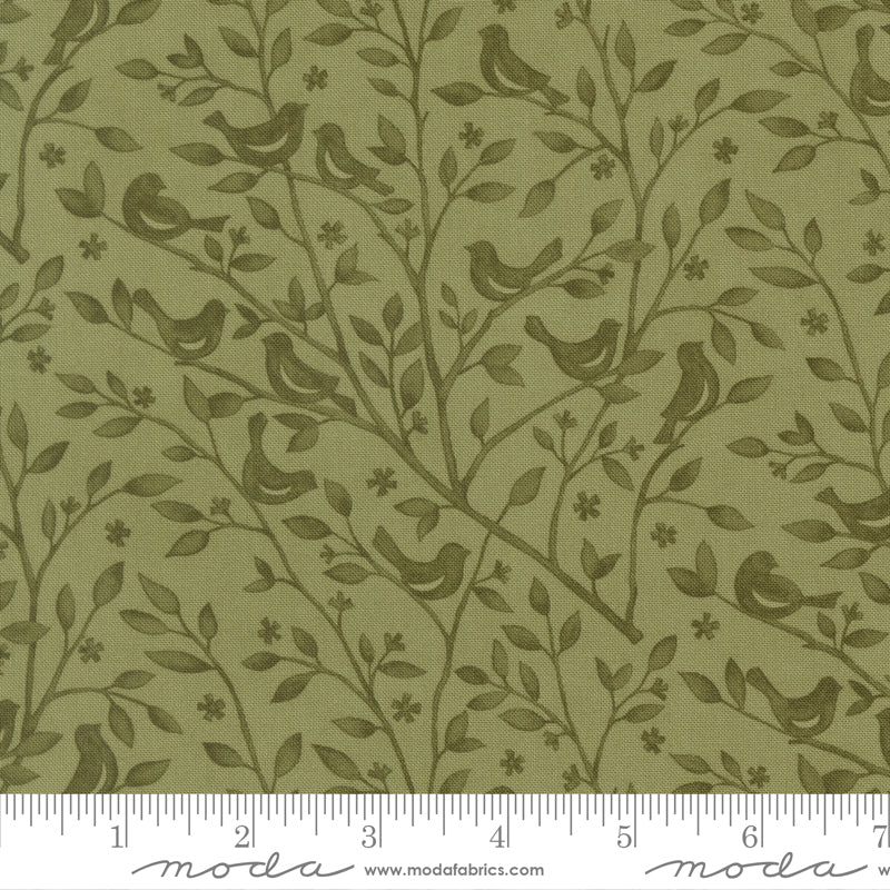 Family Tree Leaf Birds & Branches Yardage by Deb Strain for Moda Fabrics