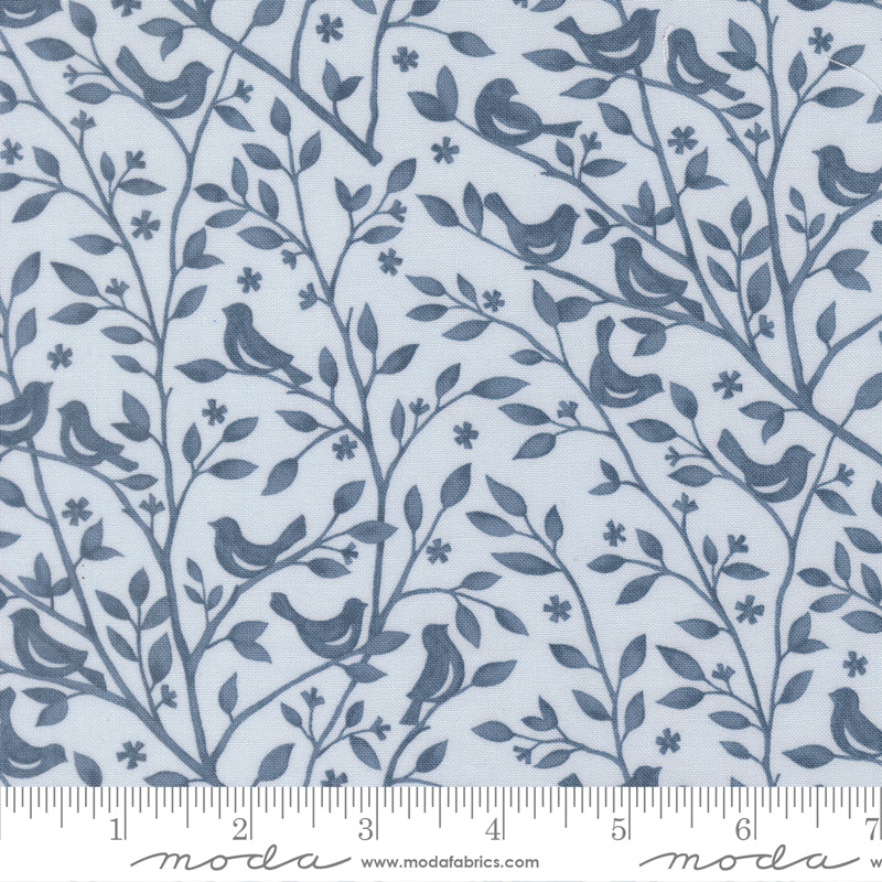 Family Tree Mist Birds & Branches Yardage by Deb Strain for Moda Fabrics