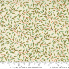 Family Tree Warm White Leaves & Branches Yardage by Deb Strain for Moda Fabrics
