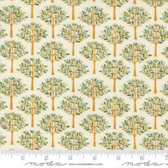 Family Tree Warm White Trees In A Row Yardage by Deb Strain for Moda Fabrics