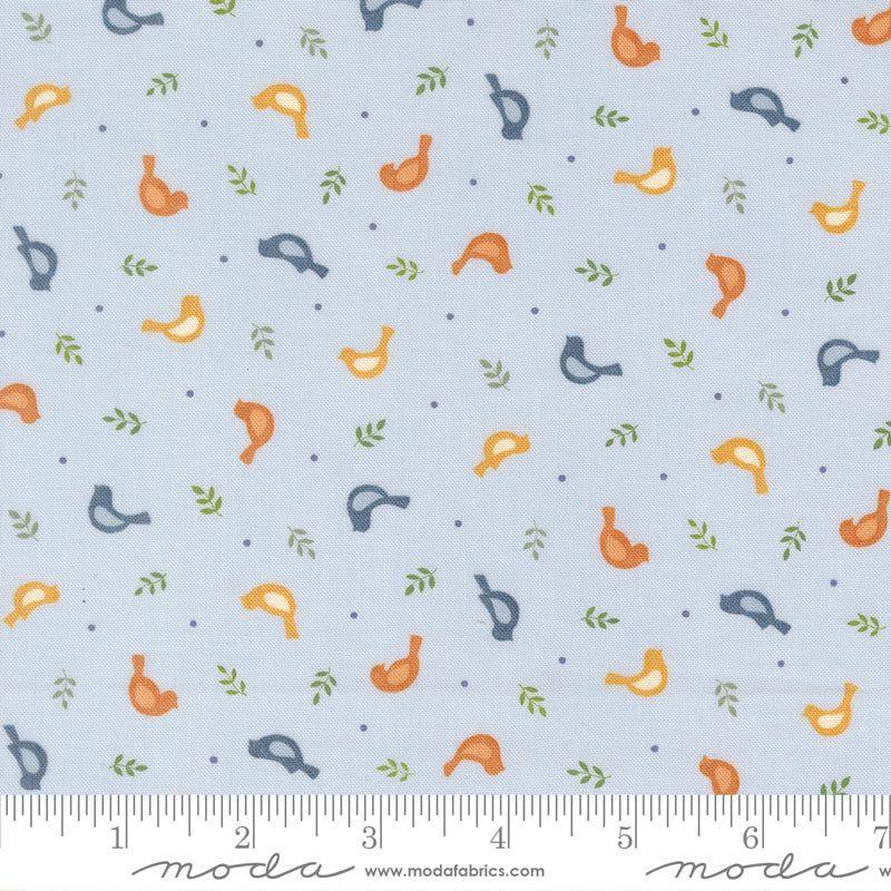 Family Tree Mist Tossed Birds Yardage by Deb Strain for Moda Fabrics
