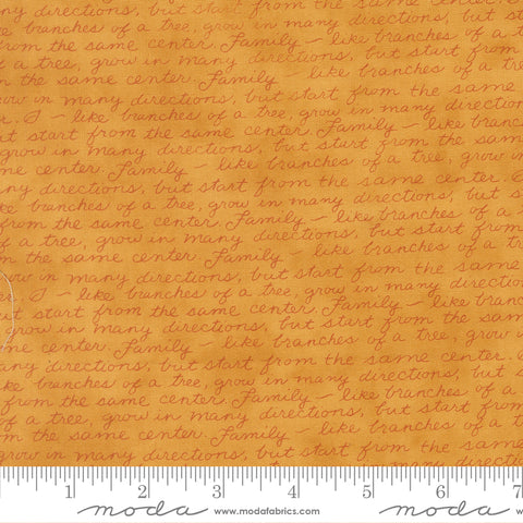 Family Tree Golden Family Quotes Yardage by Deb Strain for Moda Fabrics