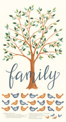 Family Tree Warm White Panel by Deb Strain for Moda Fabrics