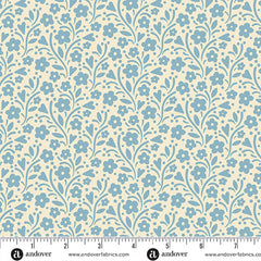 Cozy House Ivory Marie's Garden Yardage by Judy Jarvi for Andover Fabrics