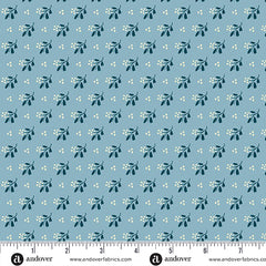 Cozy House Chambray Little Cutie Yardage by Judy Jarvi for Andover Fabrics