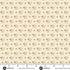 Cozy House Ivory Little Cutie Yardage by Judy Jarvi for Andover Fabrics