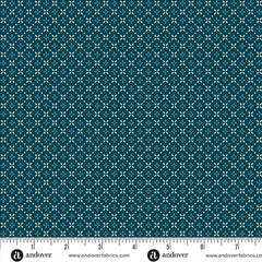 Cozy House Midnight Grandma's Stitches Yardage by Judy Jarvi for Andover Fabrics