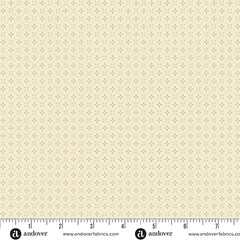 Cozy House Ivory Grandma's Stitches Yardage by Judy Jarvi for Andover Fabrics