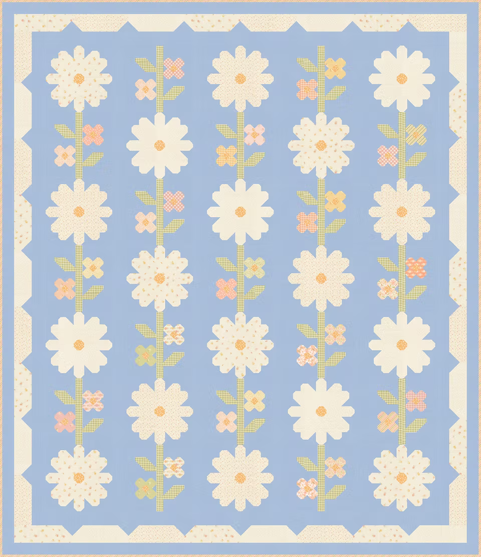 Daisy Love Quilt Kit by Heather Briggs of my Sew Quilty Life - Digital Image