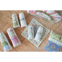 My Secret Garden Garden Bunny Cottage Panel by Stacy Iest Hsu for Moda Fabrics