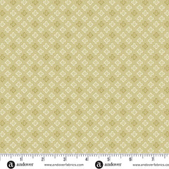 A Woodsy Cottage Pale Green Fresh Linen Yardage by Judy Jarvi for Andover Fabrics