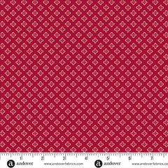 A Woodsy Cottage Amaranth Fresh Linen Yardage by Judy Jarvi for Andover Fabrics